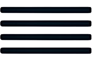 PRIM PIPEWORKS Black 3/4" Steel Pipe - 12" Length, Carbon Steel Pipe Fittings, Perfect for Home Décor Projects - Beautiful, Durable, Safe Industrial Pipe – 4 Steel Pipe Nipples