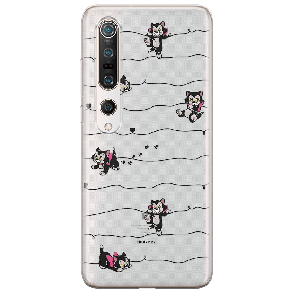 ERT GROUP mobile phone case for Xiaomi MI 10 / MI 10 PRO original and officially Licensed Disney pattern Cat Figaro 001 optimally adapted to the shape of the mobile phone, partially transparent