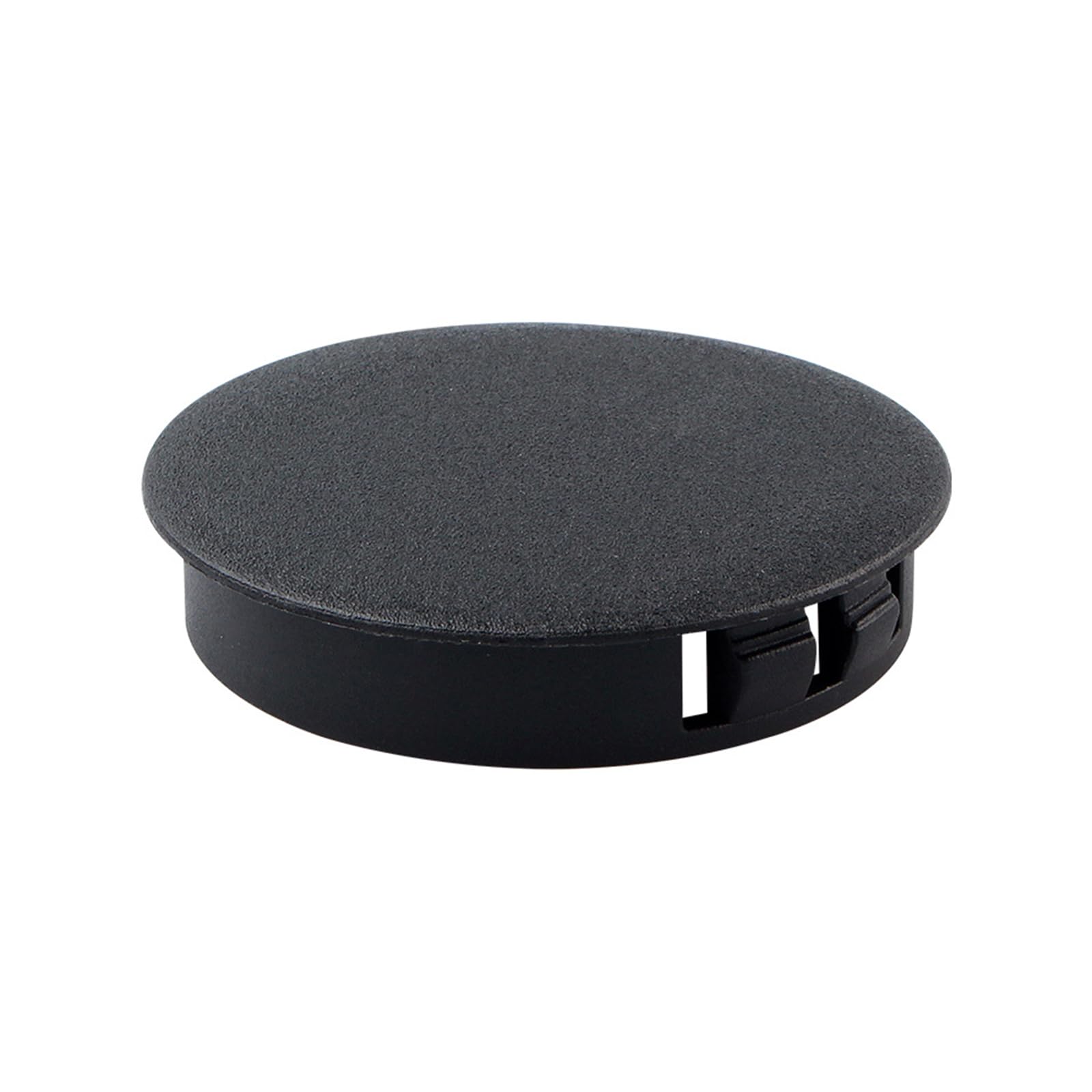Leliafleury 100 PCS Plastic Hole Plugs 20mm Round Button Plugs Snap on Type Screw Caps Black Screw Hole Covers for Kitchen Cabinet Furniture