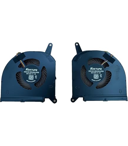 Ventilateurs De Remplacement CPU + GPU Pour Gigabyte Aorus 15P/17G, AERO 15/17 - Modèles PLB07010S12HH, 12V, Refroidissement Ordinateur Portable