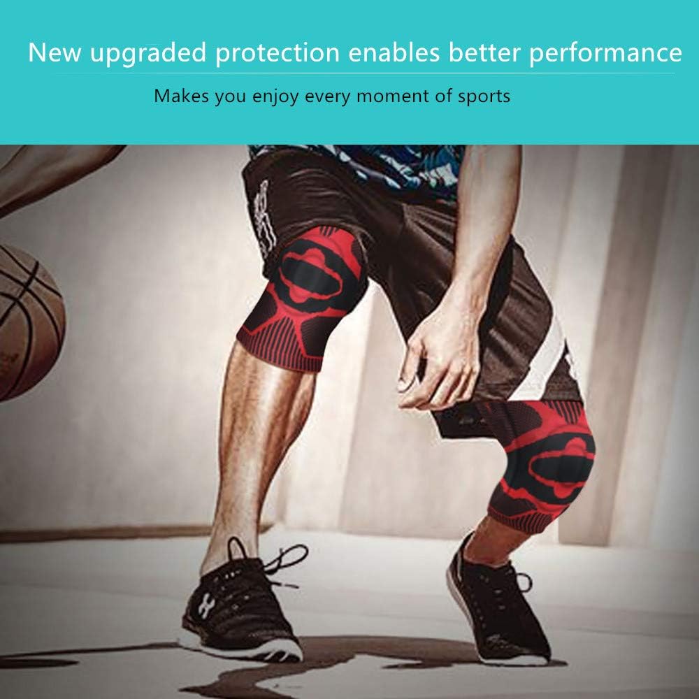 NEENCA Knee Brace,Knee Compression Sleeve Support with Patella Gel Pad & Side Spring Stabilizers,Medical Grade Knee Protector for Running,Meniscus Tear,Arthritis,Joint Pain Relief,ACL,Injury Recovery: Sports & Outdoors