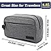 OIMIMY Mens Toiletry Bag Dopp Kit Travel Bathroom Bag Shaving Shower Cosmetic Organizer Gray