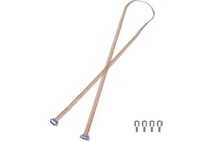 MECCANIXITY IDC Rainbow Wire Flat Ribbon Cable DB15 Male to DB15 Female 59 Inch Length 2.54mm Pitch Breadboard Jumper Wires f