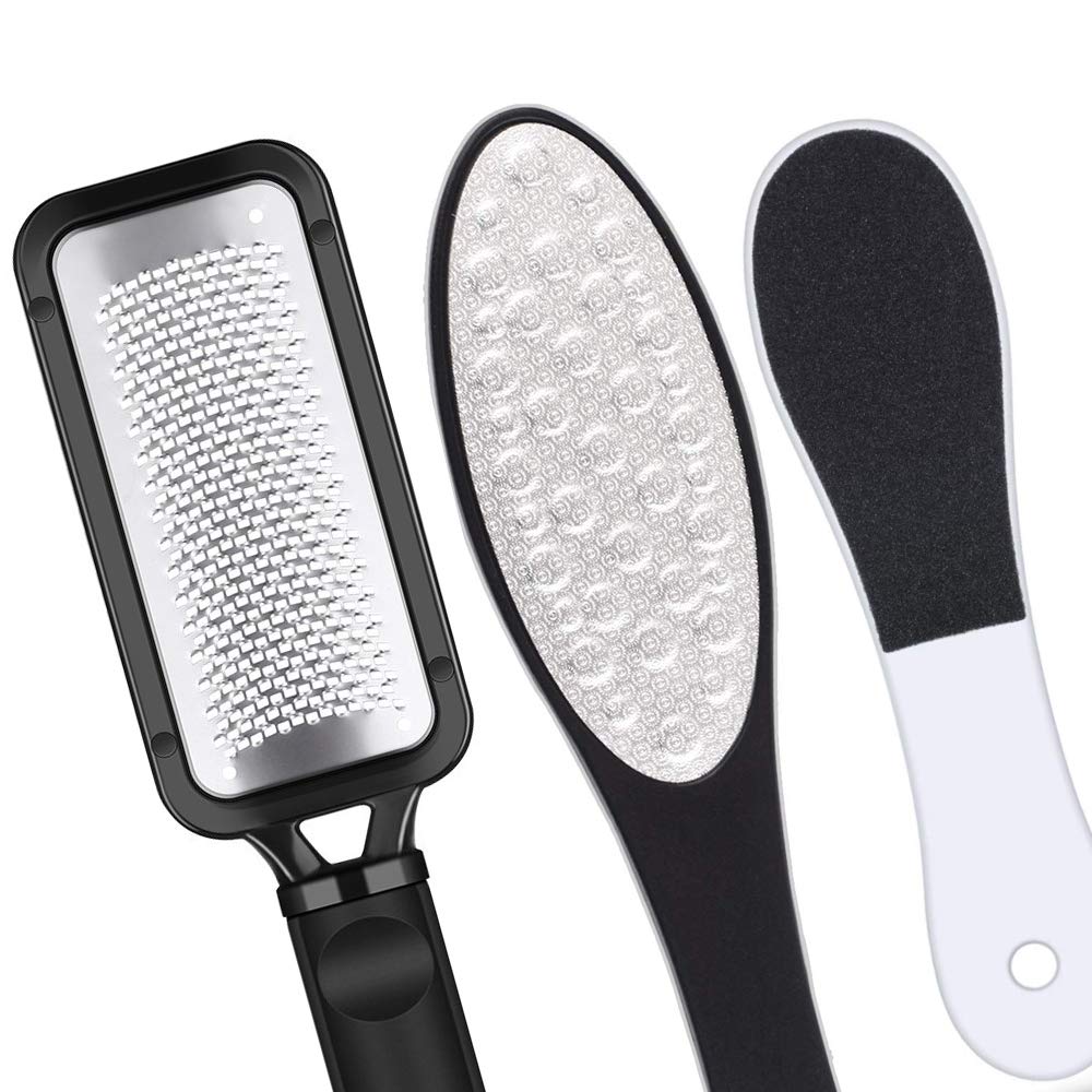 Foot File Pedicure Tool, Dead Skin Remover, Foot Care Pedicure Tool for Cracked Feet, Stainless Steel Foot File, Can Be Used for Wet and Dry Feet to Remove Crusty