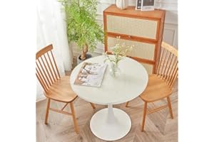 Warmstar Clear Round Table Cover Protector, Dia. 44 Inch, 1.5mm Thick PVC, Water Resistant, Clear Table Pads for Dining Room, Coffee Table