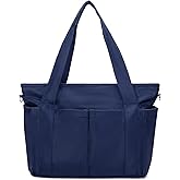 RNIEGA Nylon Tote Bag for Woman Large Lightweight Crossbody Shoulder Bag Tote Handbag with Detachable Strap for Travel