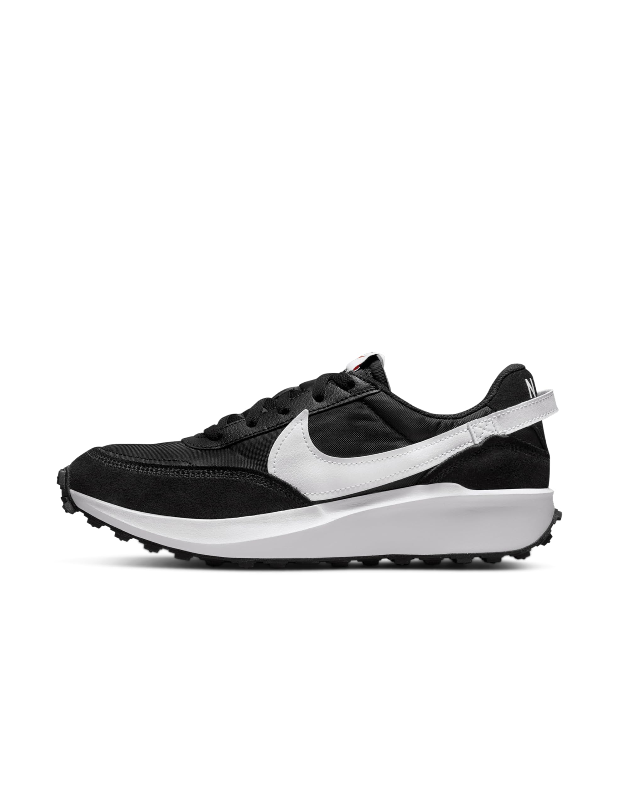 Photo 1 of Nike Women's Waffle Debut Shoes, Black/White-Orange-Clear, 8.5