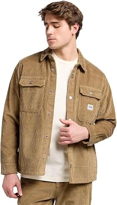 - Chemise Homme - Coupe Décontractée - Workwear Overshirt - Kaki Foncé