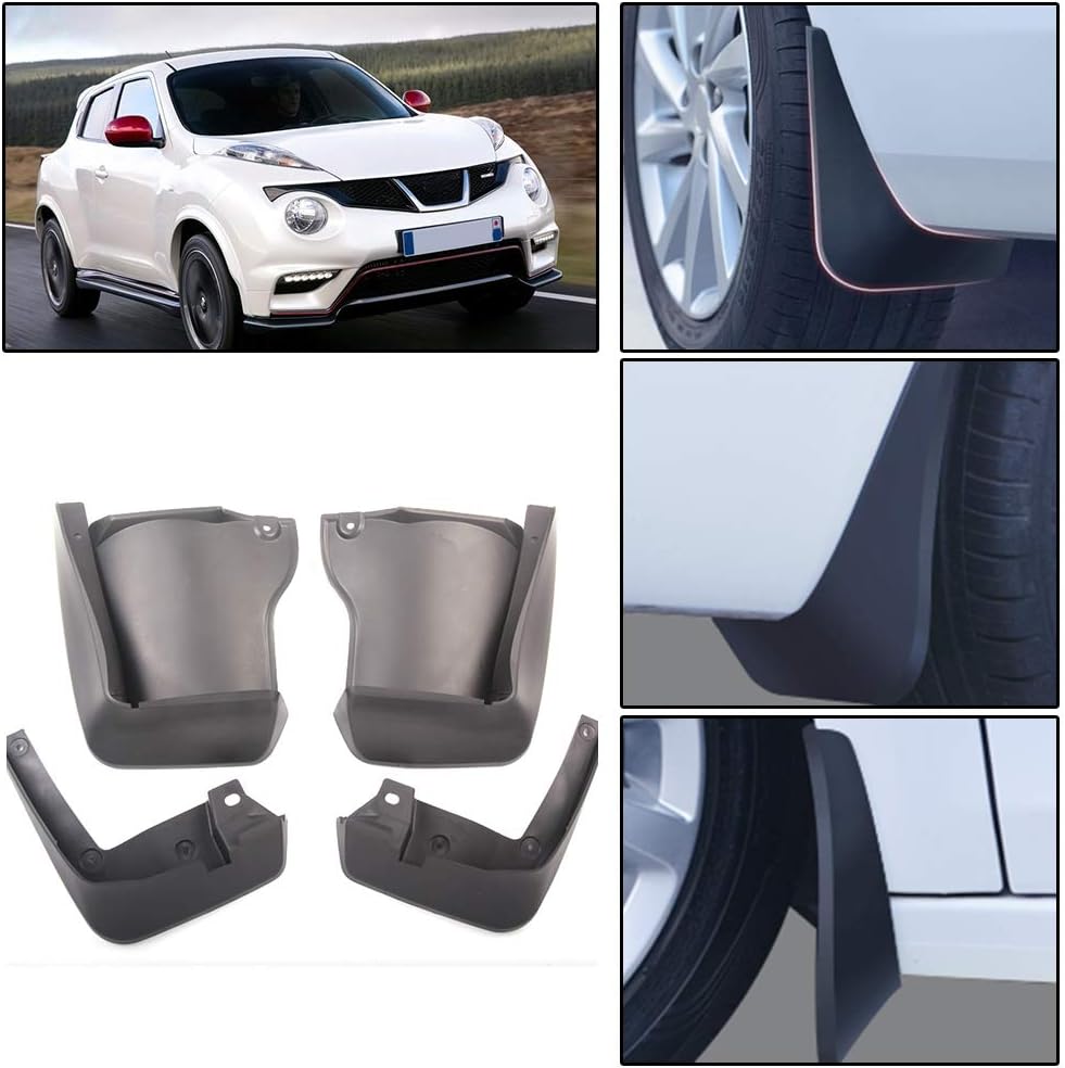 DBL 4Pcs Car Mud Flaps Mudguard for Nissan Juke 2011-2015 Fender Splash Guards Black