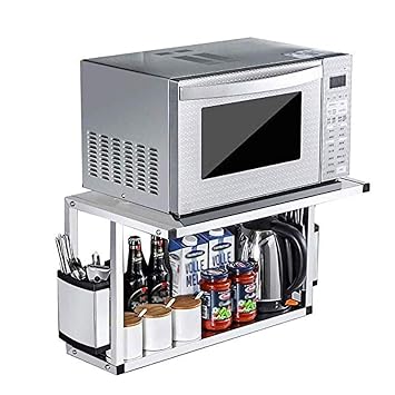 ZMW 304 Acero Inoxidable Organizador Estanteria Cocina,2 niveles ...