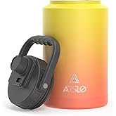 Arslo 1 Gallon large Insulated Water Jug With Handle, One Gallon Insulated Water Bottle, 128oz Stainless Steel Water Jug, Big Thermos for Gym,Hiking,Camping&Travel