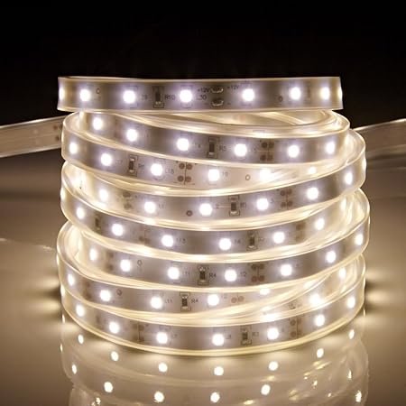 Biard 5m 12v Ip44 Waterproof 3528 Led Strip Light Warm White