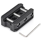 Picatinny Arca Swiss Plate Picatinny Rail Tripod Mount Adapter, Picatinny Convert to ARCA/RRS Quick Release Plate Rail, Picatinny Hunting Tripod Mount Adapter K-10