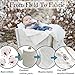 Unisex Baby Swaddle Blanket - Ultra Soft White Cotton Receiving Muslin Blankets for Boys & Girls - 100% Natural Newborn Breathable Swaddling Wrap with Adorable Lamp Pattern (2-pack)