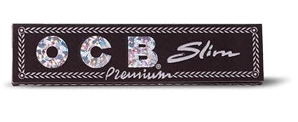 ASIAN OCB Slim Rolling Papers (Black) - Pack of 10