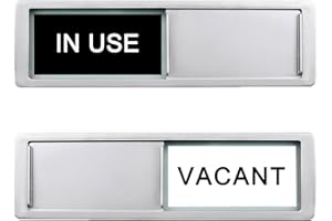 Vacant In Use Door Sign,Vacant Occupied Sign for Home Office Restroom Conference Hotels Hospital, Slider Door Indicator Tells