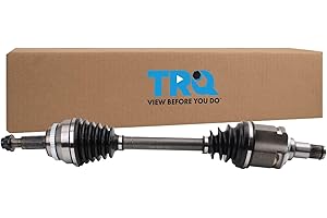 TRQ Front Left CV Axle Shaft Assembly Neoprene Boots Compatible with 2007-2024 Lexus ES350 2008-2018 Toyota Avalon 2007-2017 Camry V6 3.5L L4 2.5L Automatic Manual Transmission