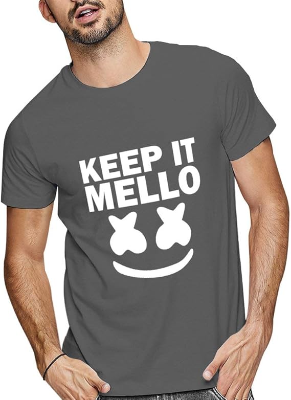 Amazon マシュメロ Marshmello Tシャツ メンズ 半袖 綿100 インナーシャツ 肌着 スポーツ シャツ 下着 軽い 柔らかい 快適 カジュアル おしゃれ 春夏秋 Tシャツ カットソー 通販