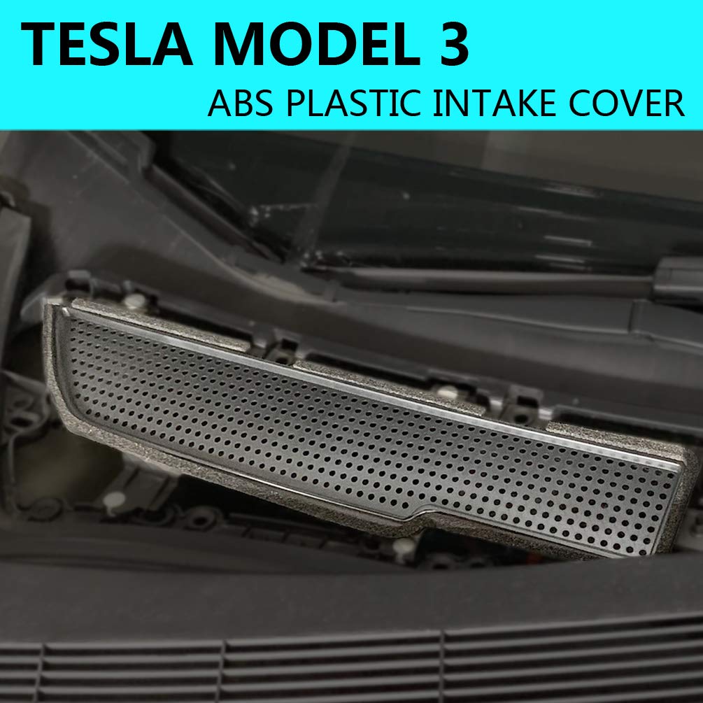 ROOCS Model 3 Air Flow Vent Protection Cover, ABS Plastic Air Vent Intake Air Conditioning Air Intake Grille Inlet Cover for 2017-2019 Tesla Model 3