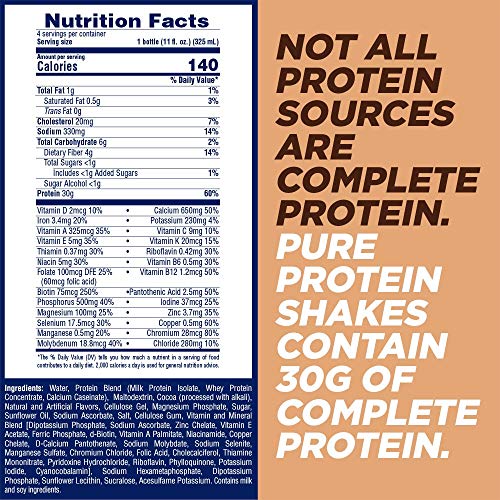 Pure Protein S’mores Protein Shake 30g Complete Protein Ready to