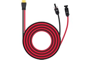 Billion wealth XT60 Extension Cable XT60 to Solar Connector XT60 Adpter Cable 6.6Feet 12AWG Compatible with Solar Panel RV Portable Power Station Solar Generator