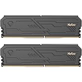 Netac DDR4 DRAM 32GB Kit (2x16GB) 3200MHz XMP 2.0 Dual Channel RAM CL16 (PC4-25600) 1.35V 288-Pin Upgraded Aluminum Heat Sink