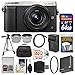 Panasonic Lumix DMC-GX85 4K Wi-Fi Digital Camera & 12-32mm Lens (Silver) with 64GB Card + Case + Battery & Charger + Tripod + Tele/Wide Lens Kit