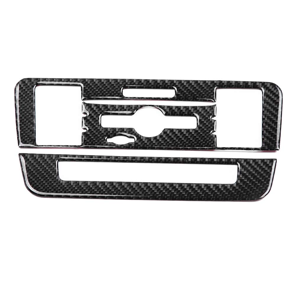 Keenso Carbon Fiber CD Air Conditioning Control Console Panel Trim Cover Frame Decorative Stickers for A Class B Class CLA GLA