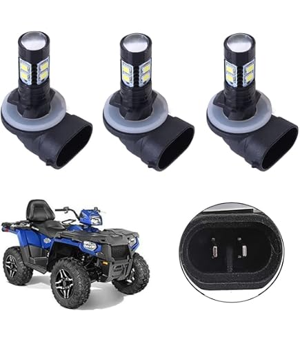 Caltric 2 Headlight LED Bulbs Compatible With Polaris Ranger...