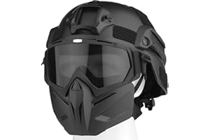 VPZenar Airsoft Helmet and Mask,Tactical Mask Paintball Mask Military Mask Airsoft Mask,Tactical Helmet Military Helmet Paintball Helmet Airsoft Helmet,Airsoft Tactical Gear