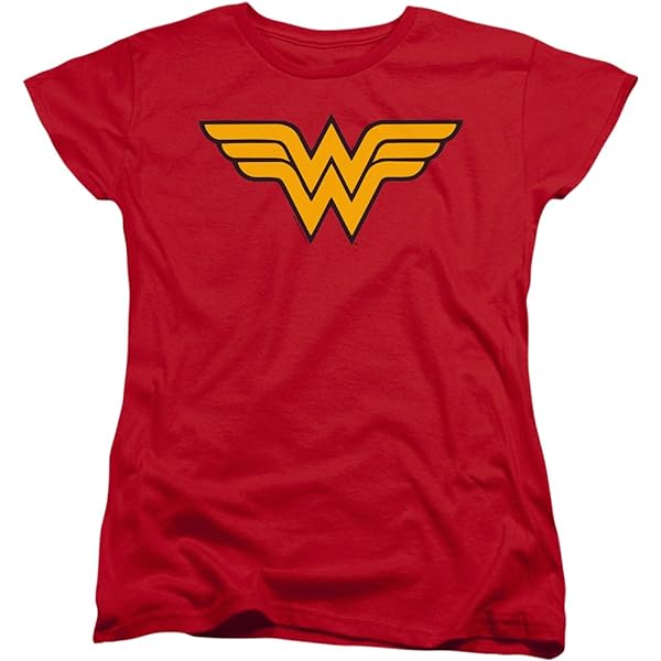 Amazon.com: Wonder Woman DC Comics Logo Mens Short Sleeve Shirt
