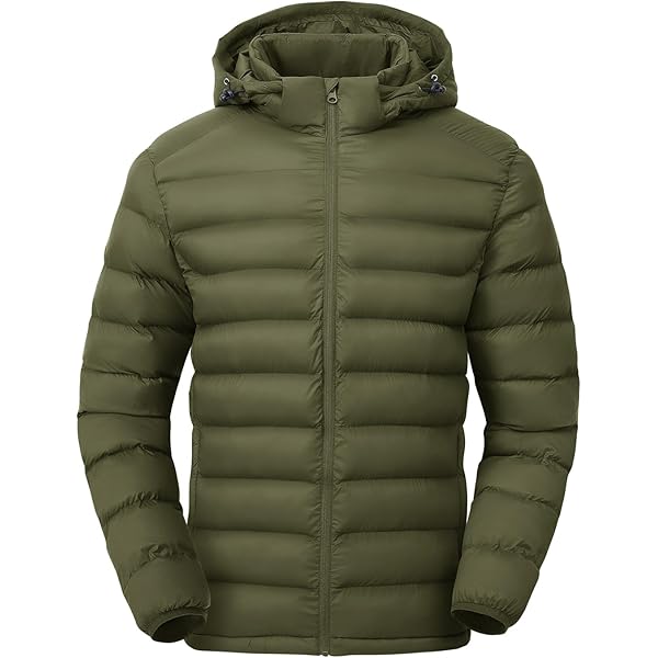 Bakery Men's Down Jacket Hooded Packable Down Puffer Jacket