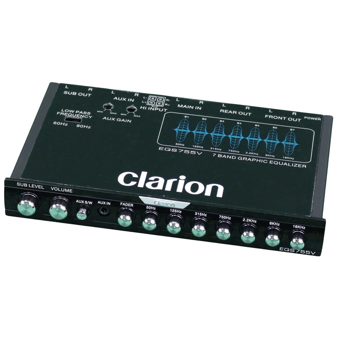 Clarion D005B A003 E005 T005 フルセット昭和レトロ Clarion EQS755V 7-Band Car Audio 1/2-DIN Size Graphic Black | eBay