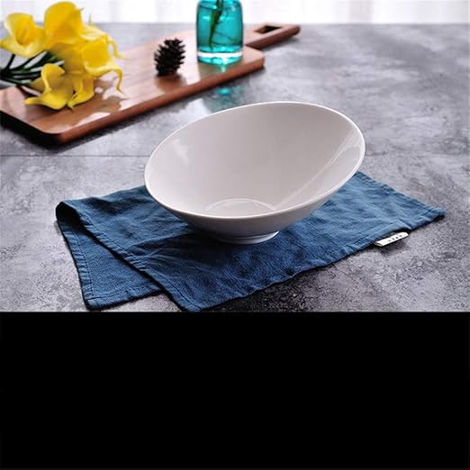 Plato de cerámica blanco puro personalidad microondas horno ...