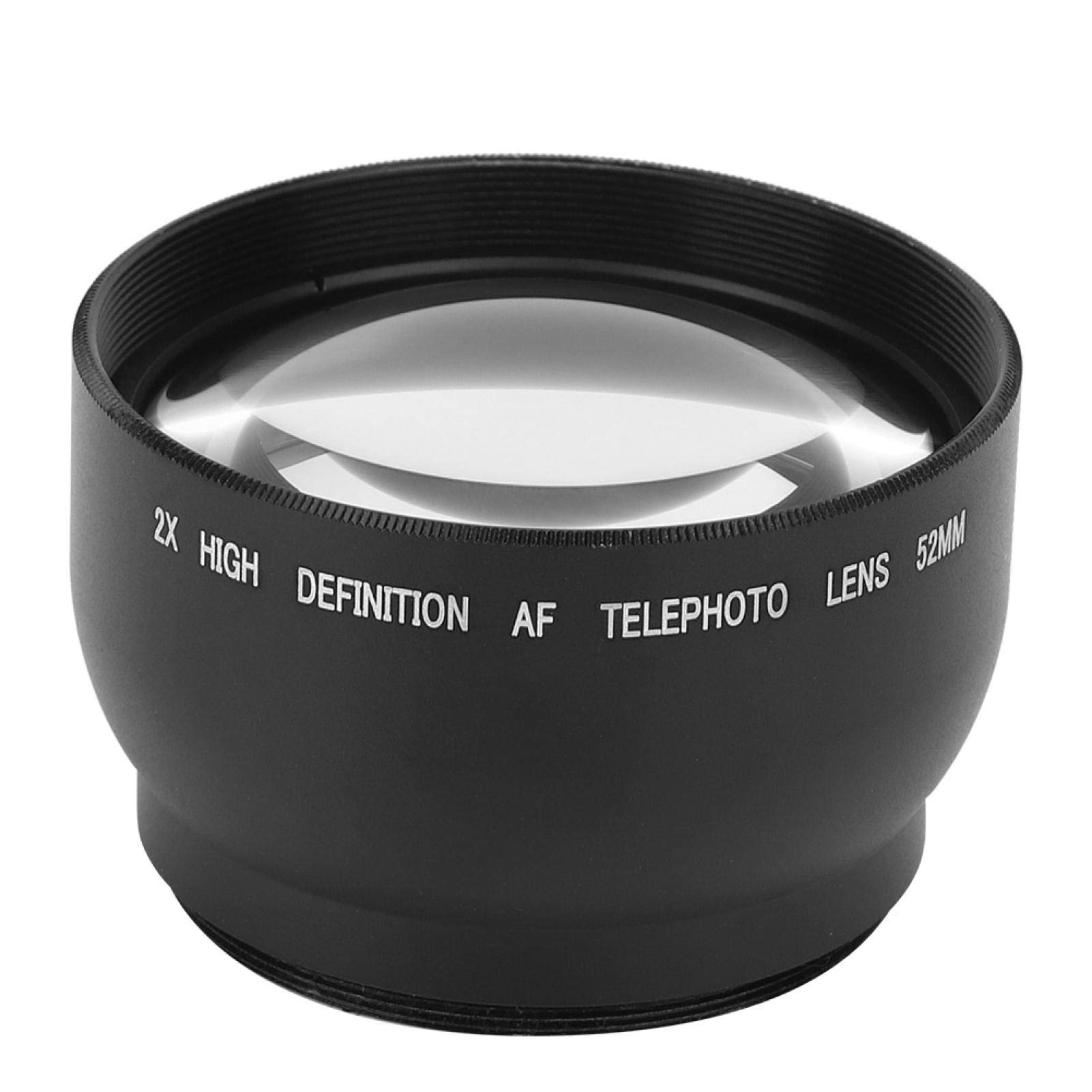 Camera Magnification Lens, 52mm 2.0X Magnification High Definition Lens Professional Zoom Lens Additional Camera Lens for All 52MM Diameter Camera Lenses