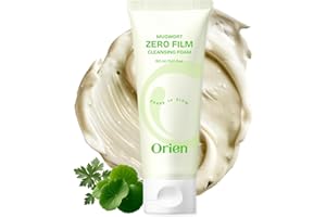 Orien Mugwort Zero Film Cleansing Foam 5.07 fl.oz, 150ml ㅣDaily Makeup Blackhead Removal No pore clogging Korean skincare dou