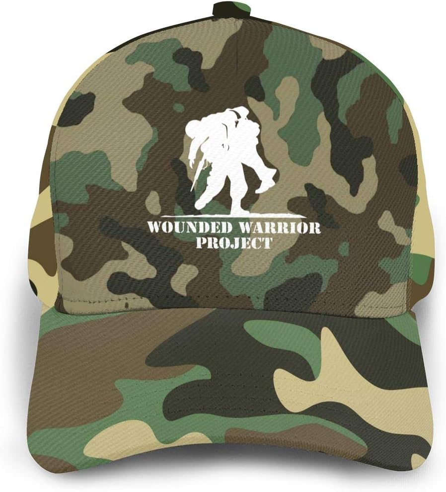 We Support Wounded Warrior Project Adjustable Camouflage Baseball Cap Dad Hat
