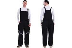 Tearom Mens Bib Snow Pants Men Ski Bib Insulated Snow Bib Overalls Windproof Waterproof Ski Pants