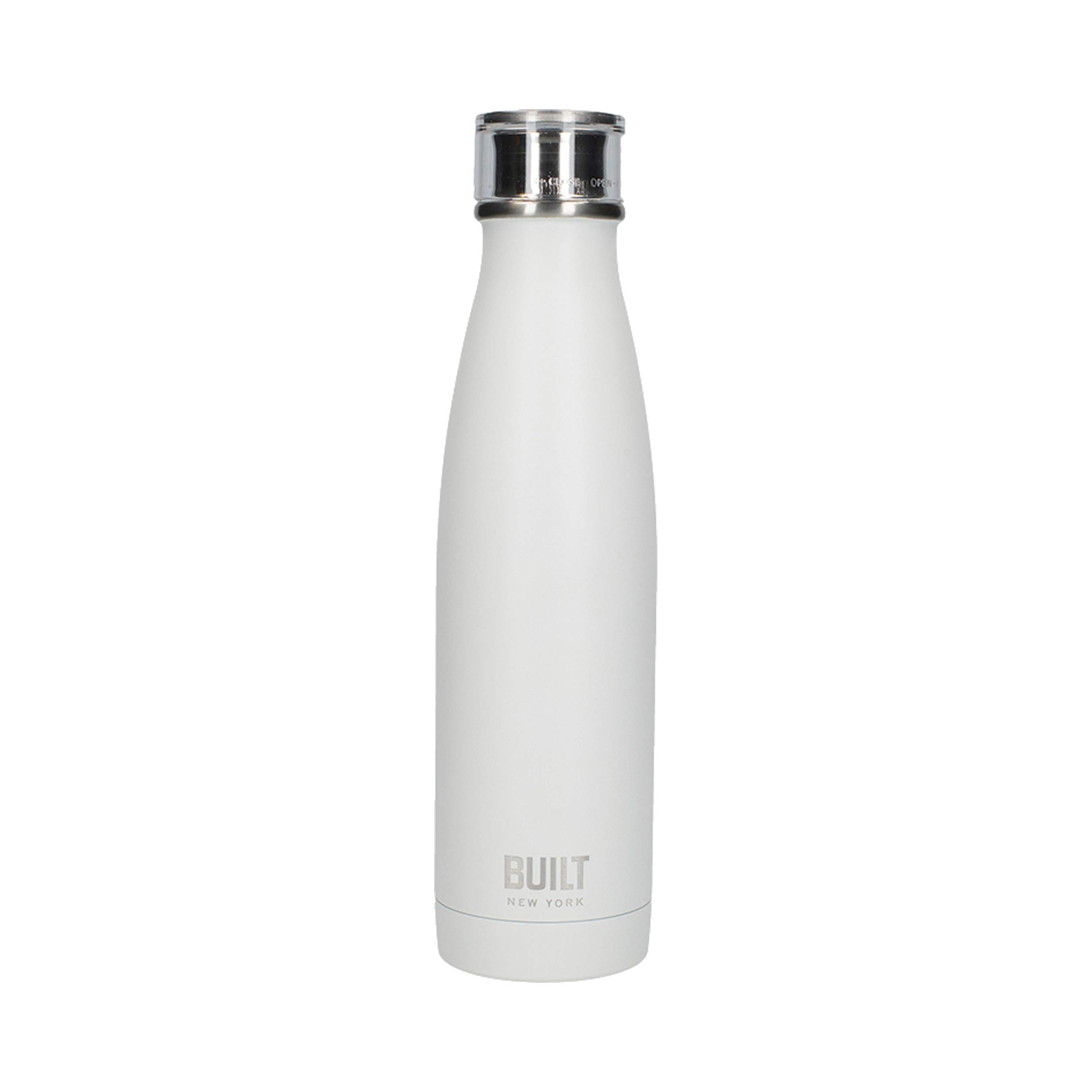 Built Perfect Seal Double-Walled Insulated Stainless Steel Water Bottle, 480 ml
