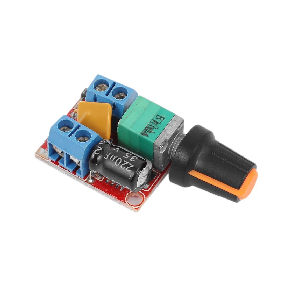 ICQUANZX DC Motor Speed Control Driver Board 3V-35V 5A PWM Controller Stepless DC 3V 6V 12V 24V 35V Variable Voltage Regulator Dimmer Governor Switching Build with LED Indicator and Switch Function