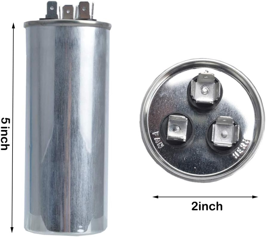 Capacitors 45 5 Microfarad Runs AC Motor and Fan Capacitor 45 5 uf MFD