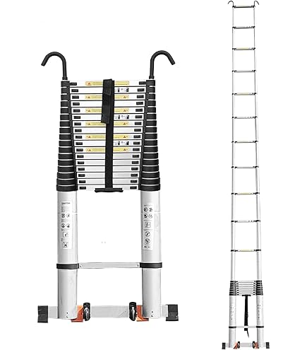 Portable Telescoping Ladder 10.5ft Telescopic Ladder - EN131