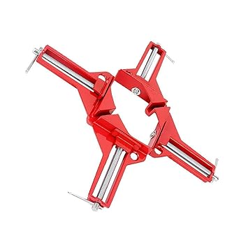 Electomania Set of 2Pcs 90 Degree Multifunction Right Angle Clip Picture Frame Corner Clamp Mitre Clamps Corner Holder Woodworking Hand Tool