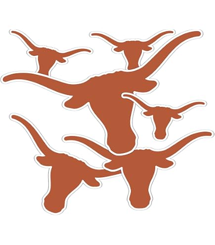 Texas Longhorns NCAA 3D Vinyl Die Cut Decal – Team Color, Official Logo