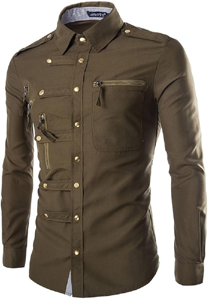 slim fit stylish zipper shirts
