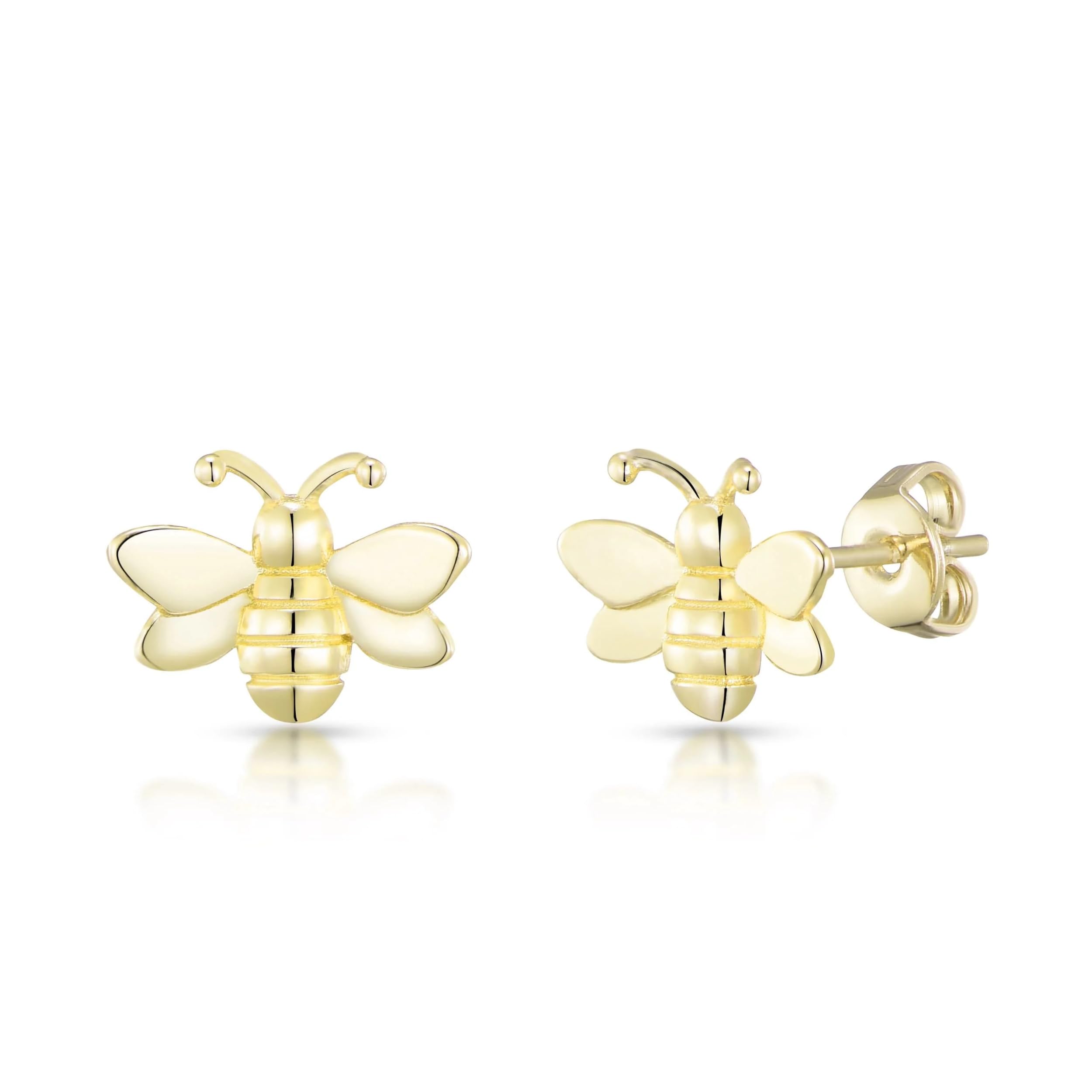 Philip Jones 18k Gold Plated Bumble Bee Earrings