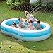 Sable Inflatable Pool, Swimming Family Size Kiddie Blow Up Pool, 103 x 63 x 18 in, Easy Set Up, for Ages 3+