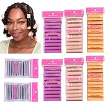 Amazon Com 80pcs Perm Rods Jmbo Large Medium Small Size Curler Perm Rods For Natural Hair Cold Wave Rods Hair Curler Styling Tools For Curly Wavy Hair Orange Beige Gray Purple Beauty Personal Care