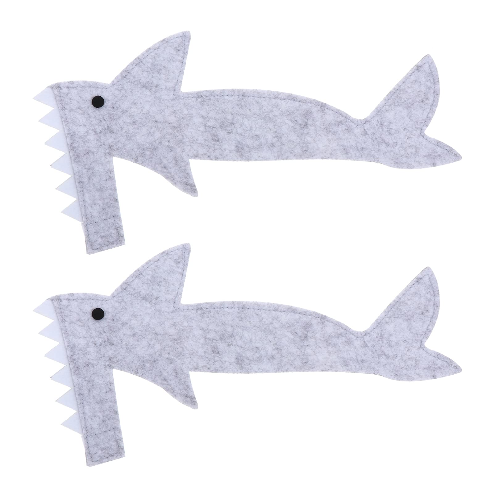 2pcs Bearded Dragon Shark Outfit Felt Lizard Reptile Shark Costume Bearded Dragon Harness for Gecko Anole Iguana Amphibians