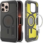 Spigen for iPhone 16 Pro Max Case, Tough Armor (Ai) MagFit [Compatible with Magsafe] [Kickstand] [Military-Grade Protection] - Frost Black